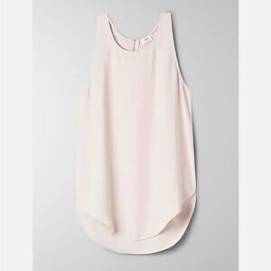 Aritzia Wilfred serves blouse white sleeveless zipper back sz small